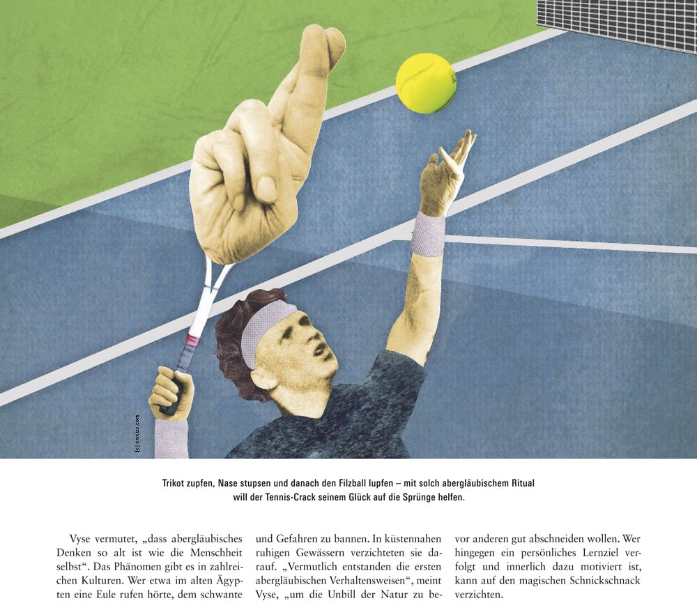 tennis playing sports lucky charm rituals winning strategies collage